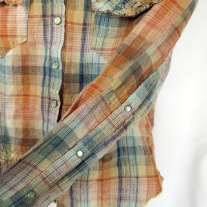 Parasuco Denim Lengend Western Arm/front Snap Top